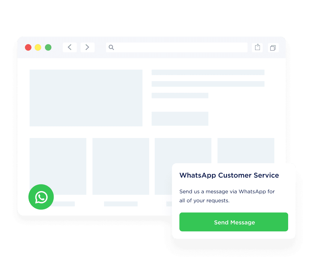 Utilize the WhatsApp widget