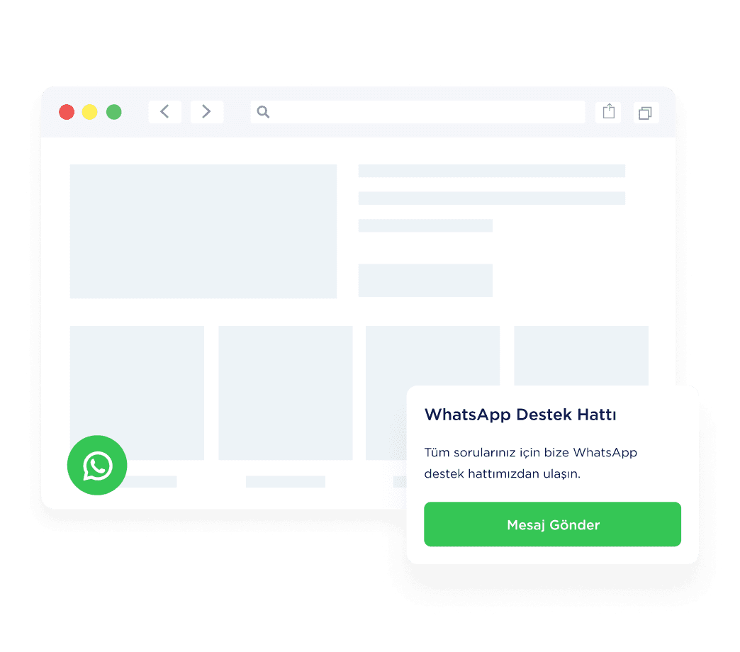 WhatsApp widget’ı kullanın